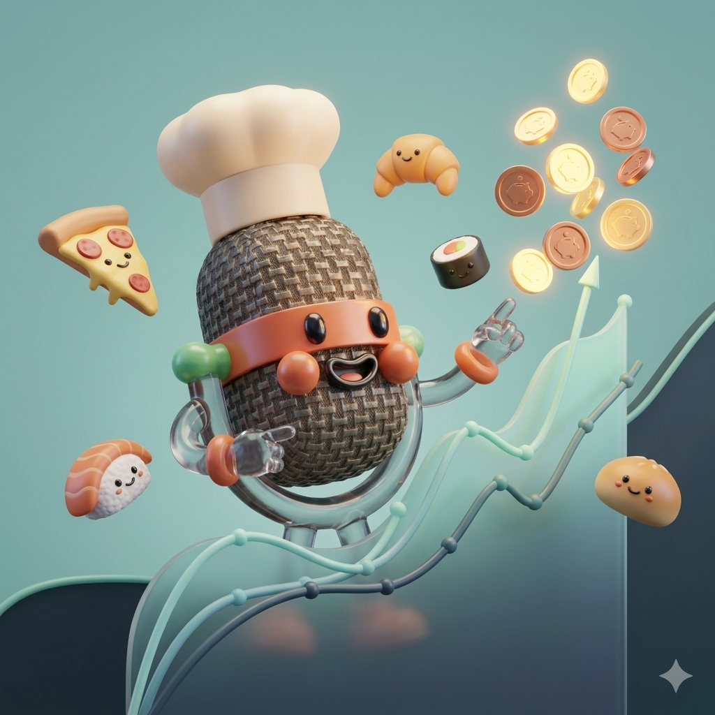 Infographic chart illustrating a red downward curve of missed revenue transitioning into a glowing teal upward curve of saved money.